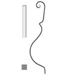 Tyč 12x12mm, 1000x220mm Tyč 12x12mm, 1000x220mm